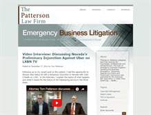 Tablet Screenshot of emergencybusinesslitigation.com